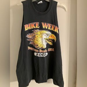 Vintage 03 biker shirt with sleeves cut off